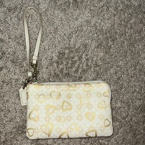 White coach wristlet